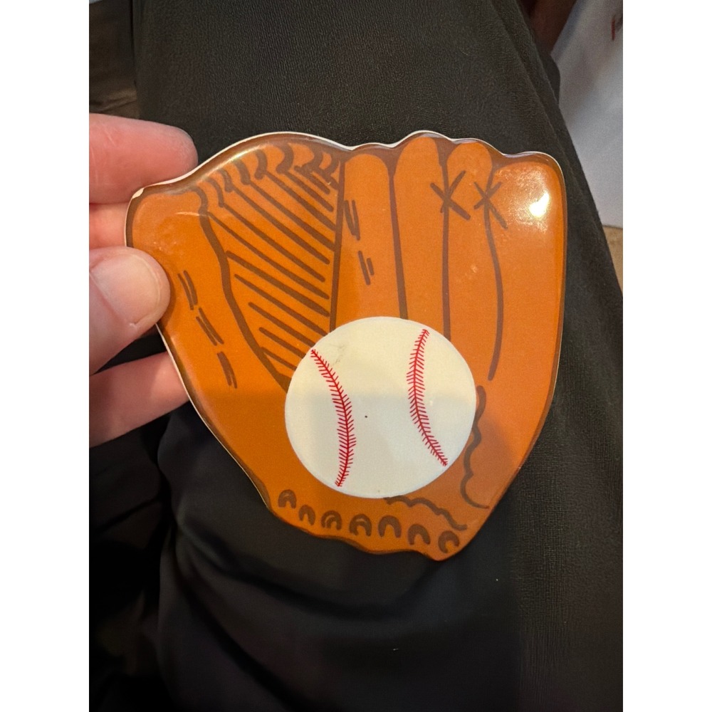 Happy Everything Coton Colors Baseball Glove Mini Attachment Ceramic Decor TG
